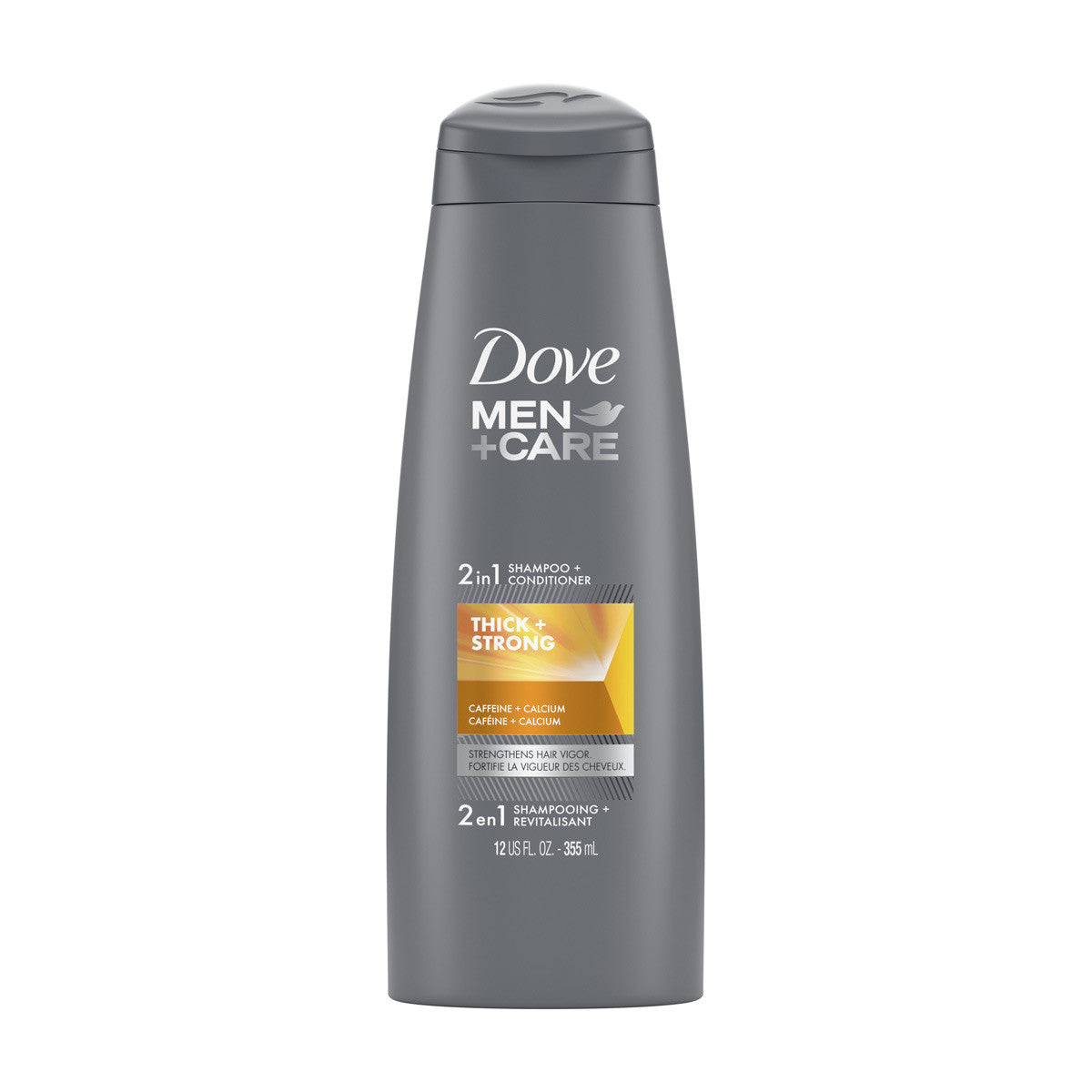 Dove Men+Care Thick and Strong 2 in 1 Shampoo and Conditioner, 12 oz
