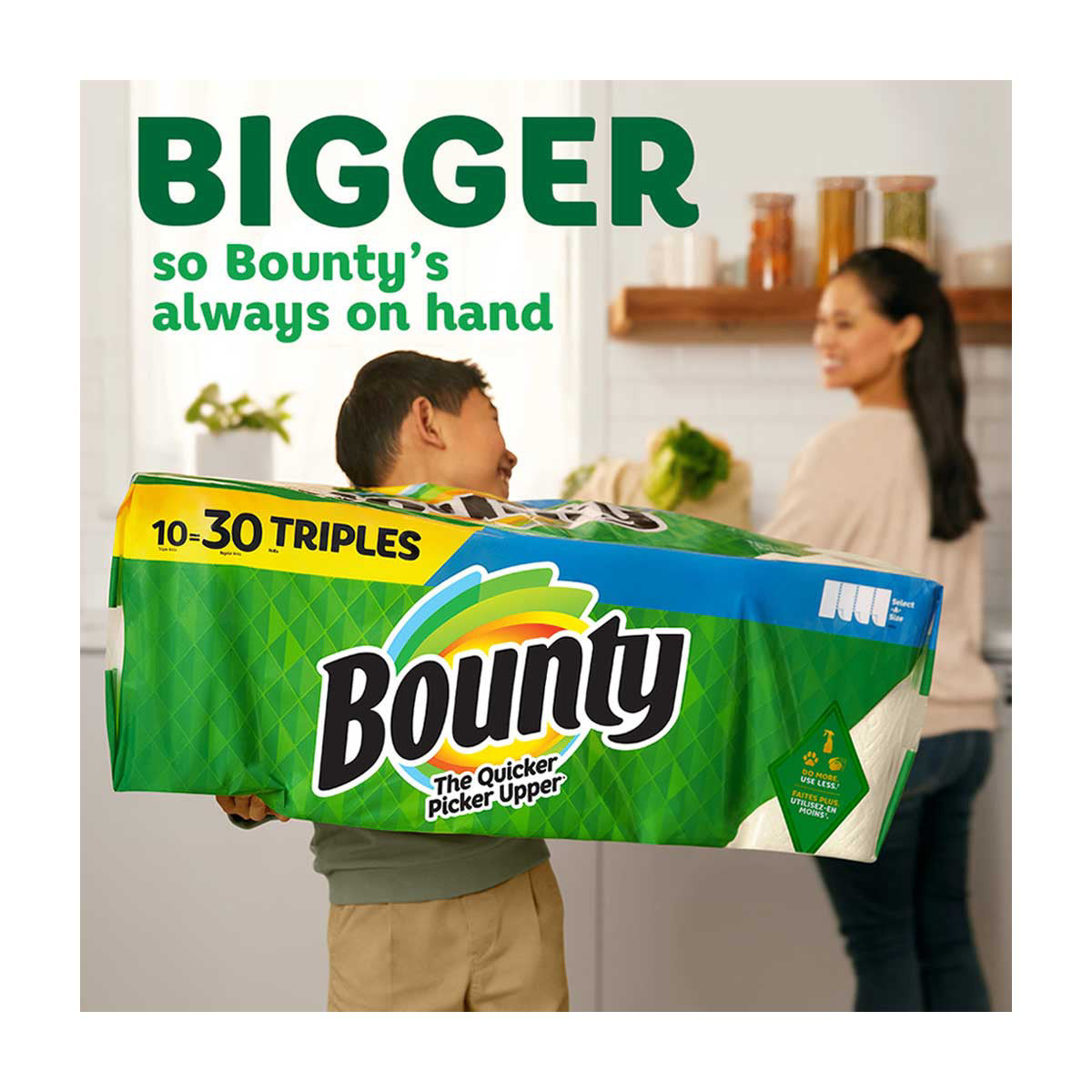 Bounty Select-A-Size Paper Towels Double Plus Rolls, 6 ct