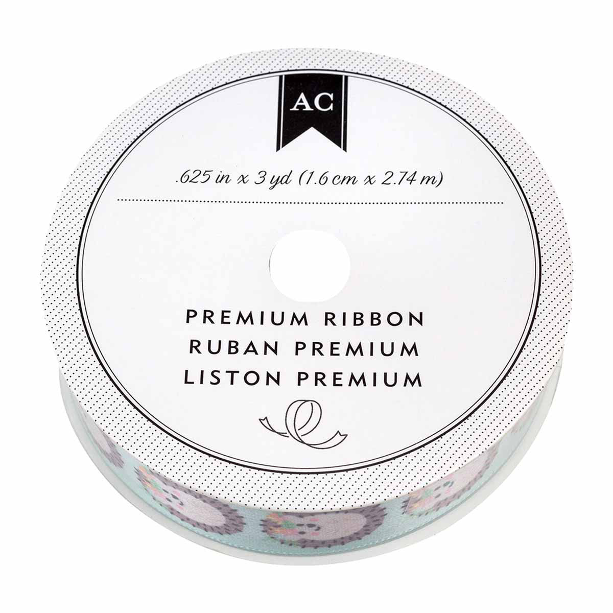 American Crafts Premium Ribbon - 0.625 in x 3 yd, Assorted