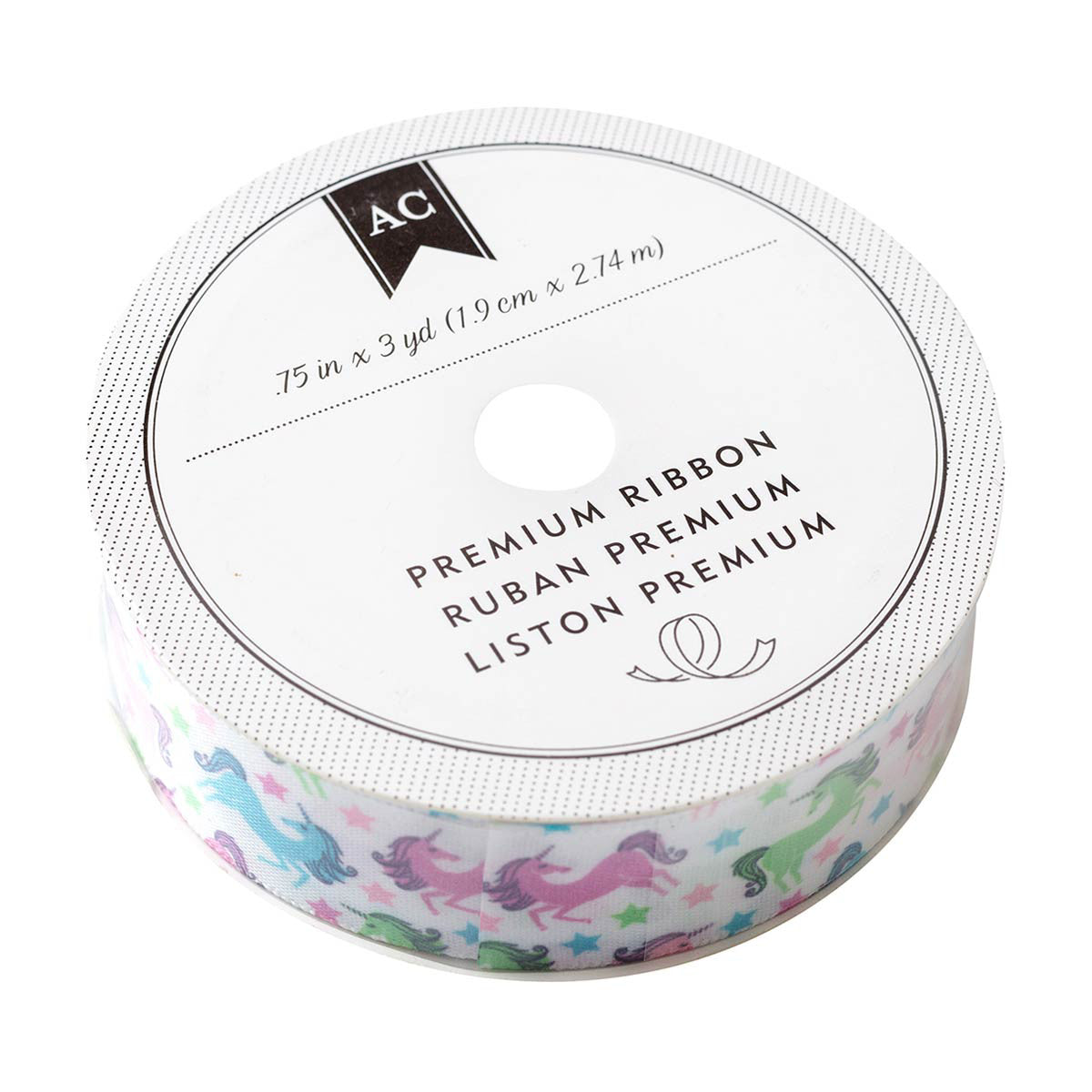 American Crafts Premium Ribbon - 0.625 in x 3 yd, Assorted
