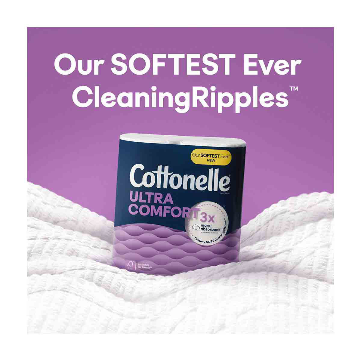 Cottonelle Ultra Comfort Toilet Paper, Strong Toilet Tissue, 9 Mega Rolls (9 Mega Rolls = 36 Regular Rolls), 244 Sheets Per Roll