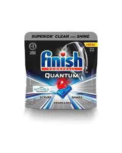 Finish Quantum Ultimate Clean & Shine Dishwasher Detergent Tabs, 22 ct