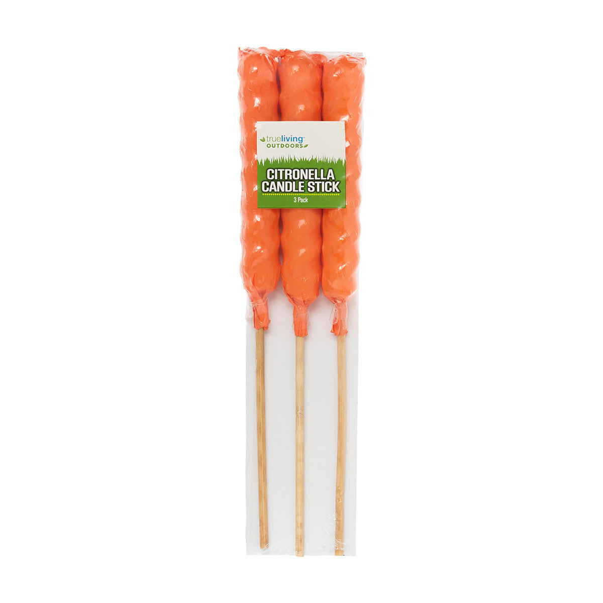 True Living Outdoors Citronella Candle Stick, 3 ct - Assorted