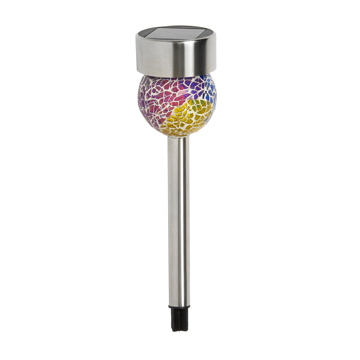 Round Mosaic Solar Light Stake