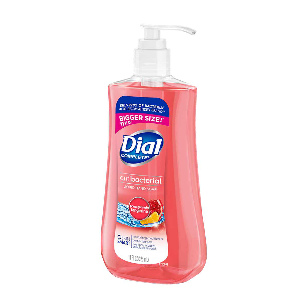 Dial Complete Antibacterial Liquid Hand Soap - Pomegranate Tangerine, 11 fl oz