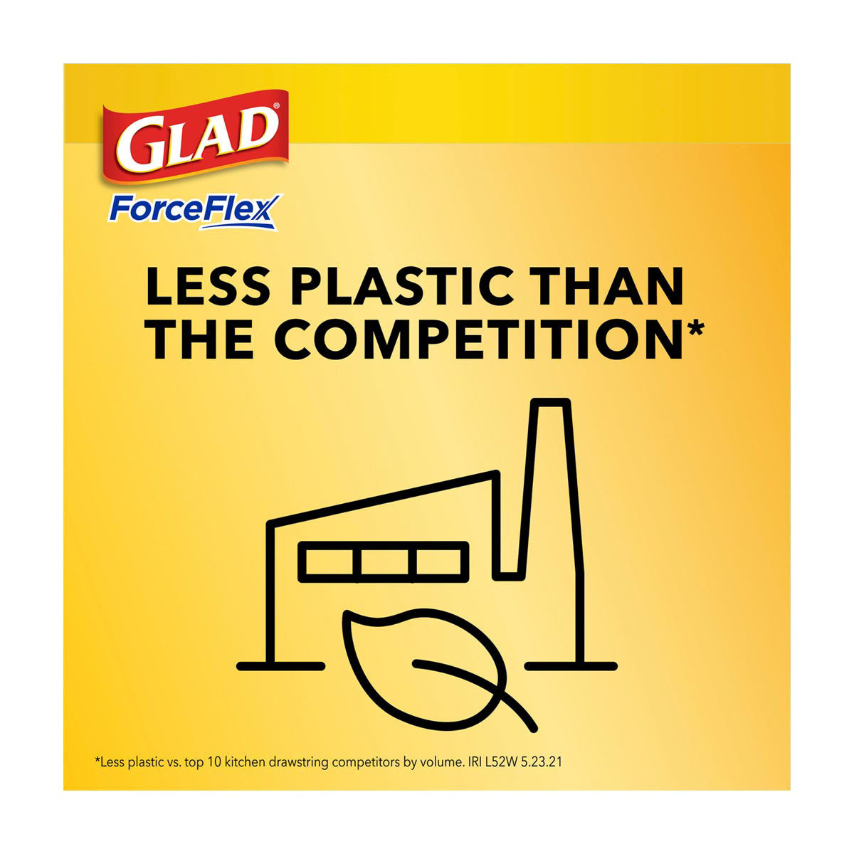 Glad ForceFlex Drawstring Tall Kitchen Scented Trash Bags, 13 gal - 22 ct