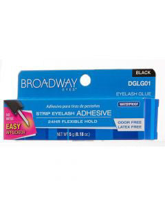 Broadway Eyes Strip Eyelash Glue, Black, 0.18 oz