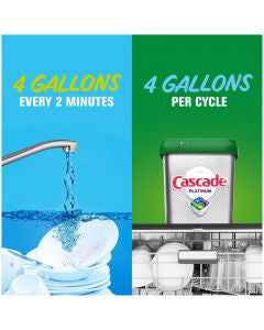 Cascade Platinum ActionPacs Dishwasher Detergent, Fresh Scent, 15 ct