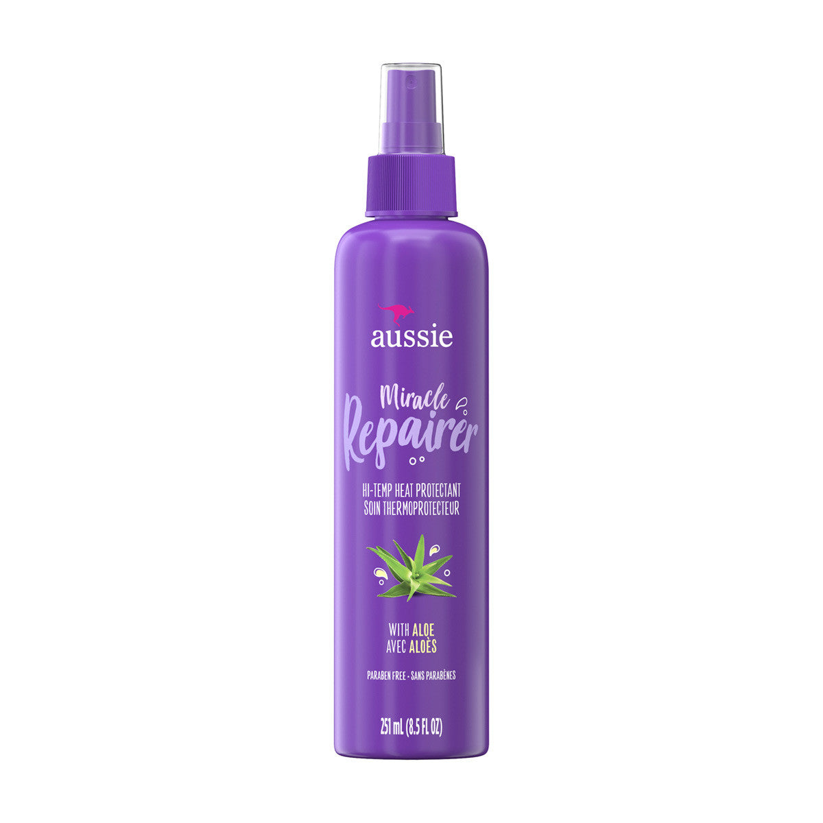 Aussie Miracle Repairer Hi-Temp Heat Protectant Spray, 8.5 fl oz