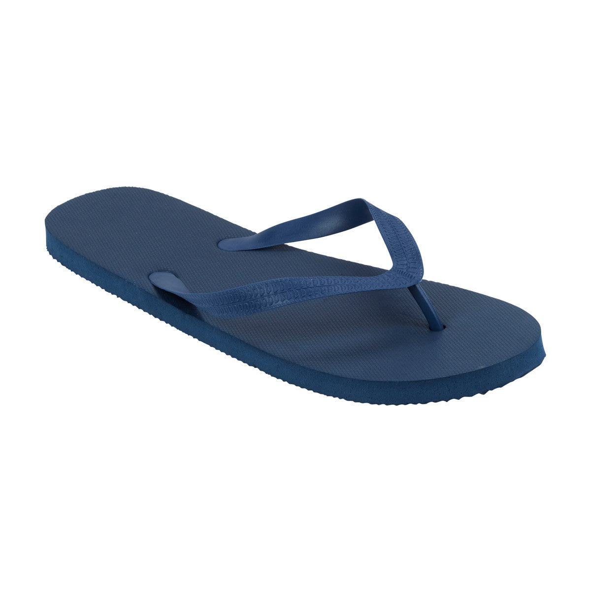 Men's Plain Navy Blue Flip Flops