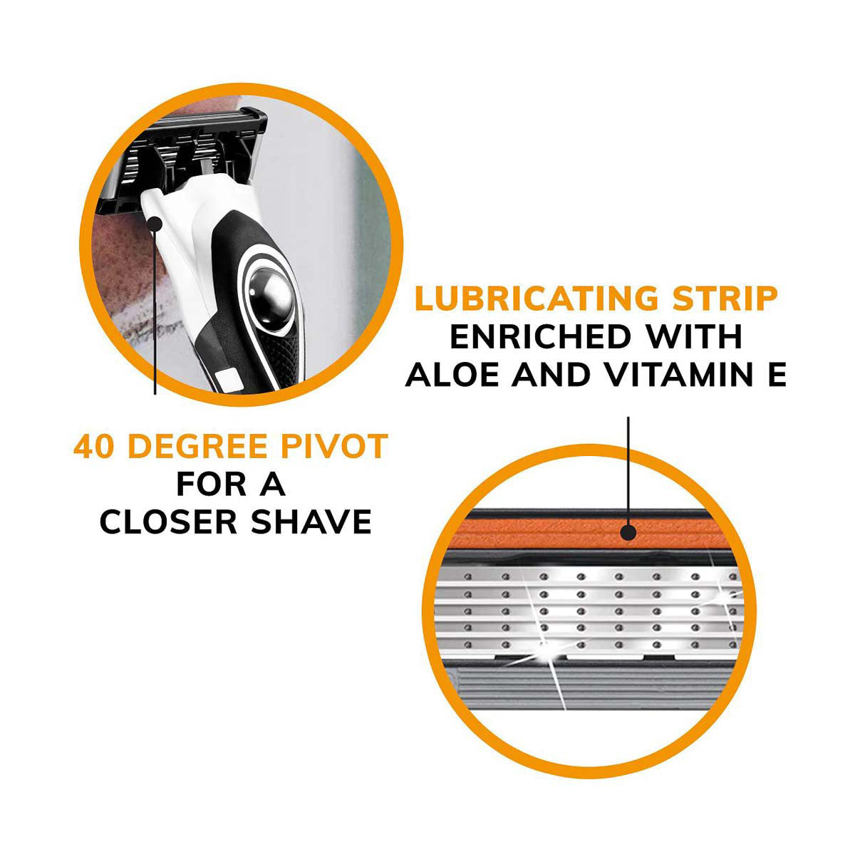 BIC Flex 5 Refillable Razors for Men, Long-Lasting 5 Blade Razors, 1 Handle and 3 Cartridges, 1 kit