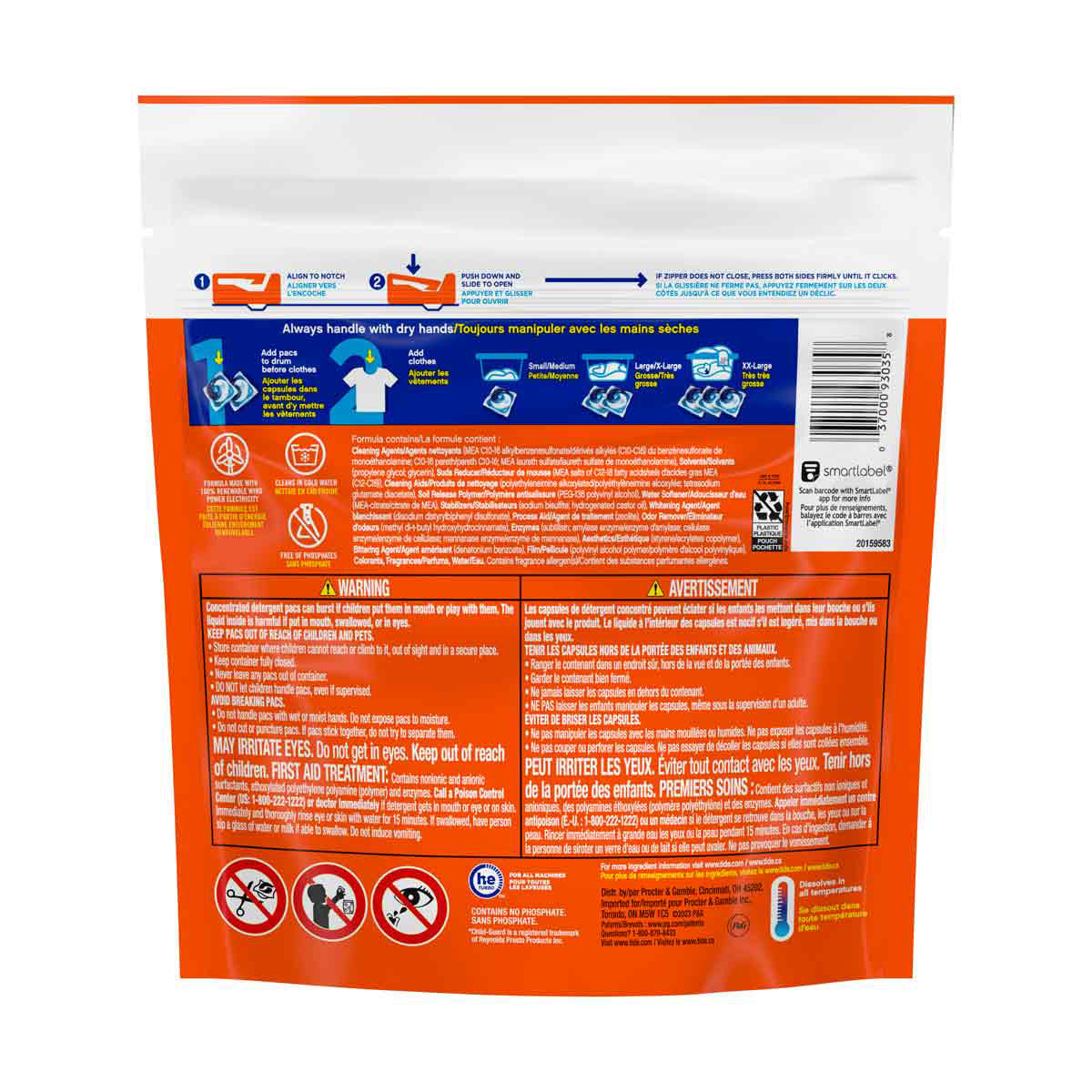 Tide PODS Laundry Detergent Pacs, Original Scent, 16 Count, Powerful 3-in-1 Clean in one Step, HE Compatible