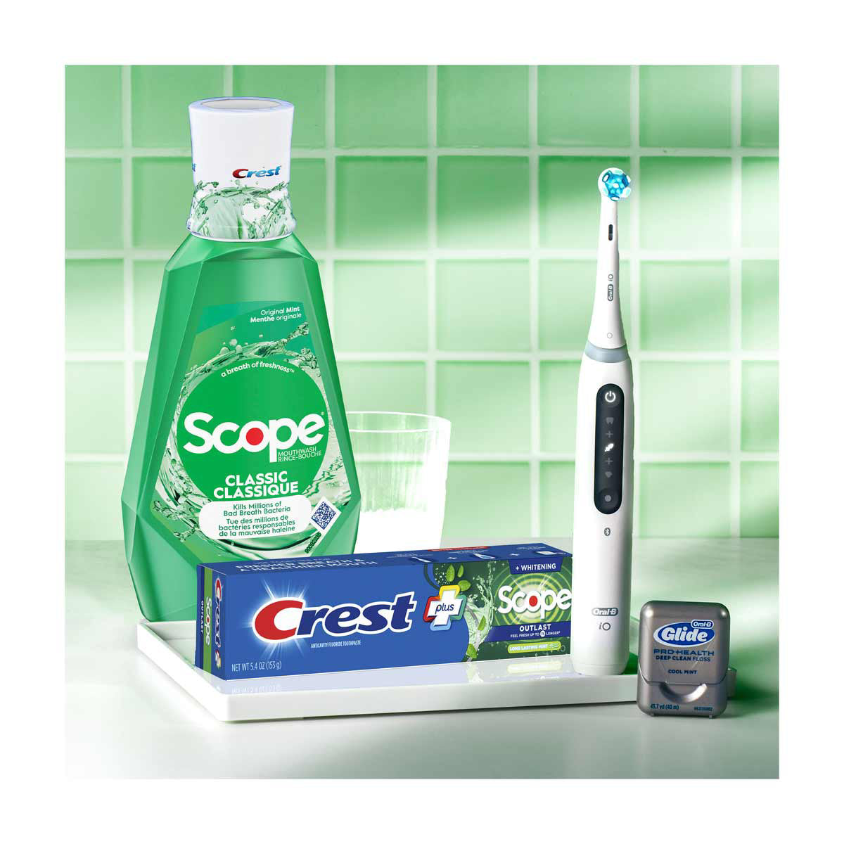 Crest Scope Classic Mouthwash, Original Mint, 1L