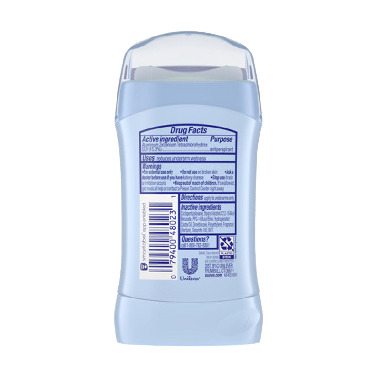 Suave Invisible Solid Deodorant & Antiperspirant - Sweet Pea & Violet, 1.2 oz