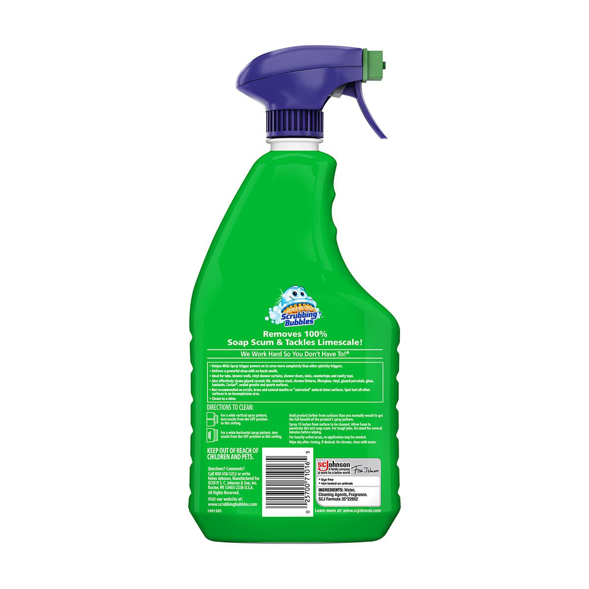 Scrubbing Bubbles Mega Shower Foamer, Rainshower Scent, 32 fl oz