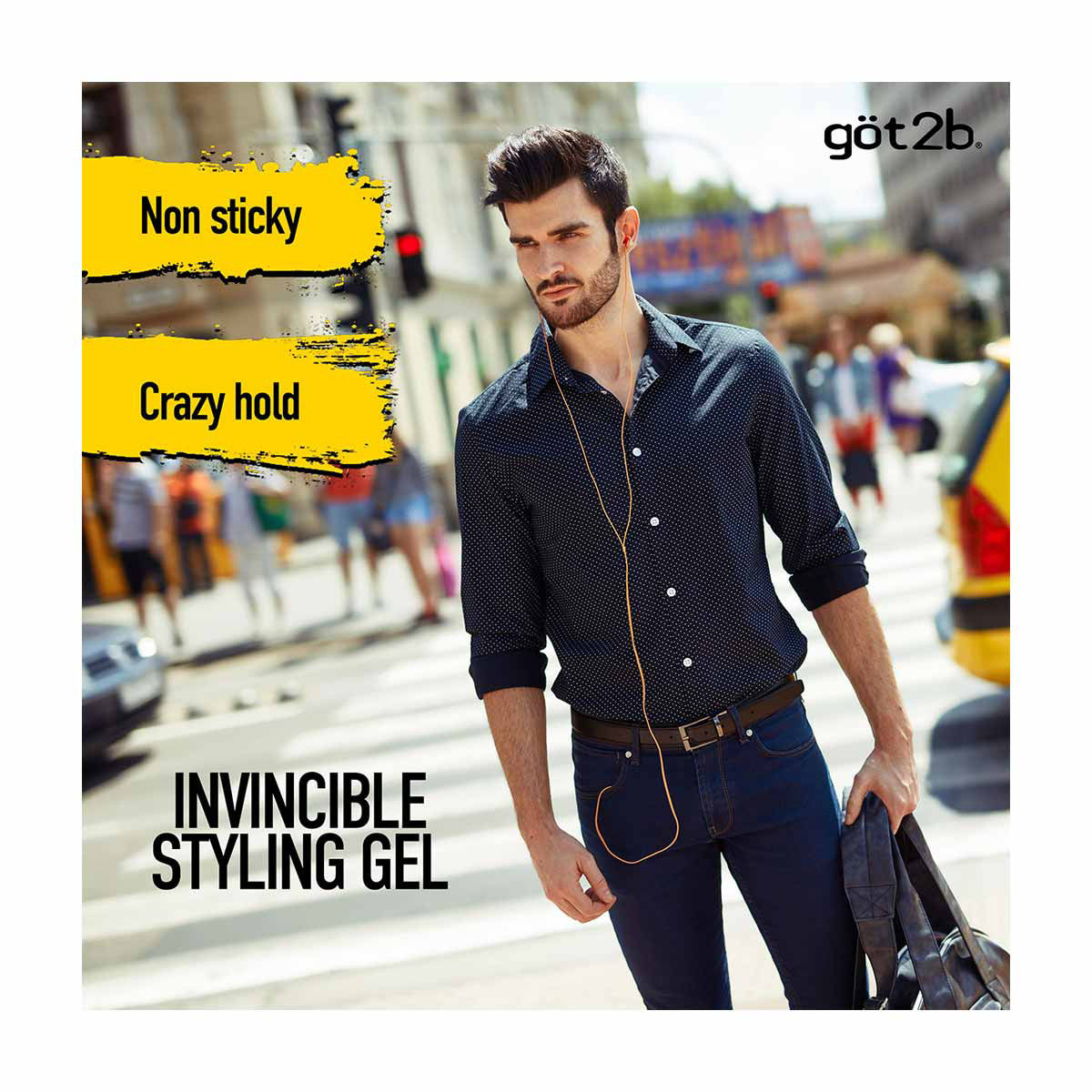 Got2b Ultra Glued Invincible Styling Hair Gel, 6 oz