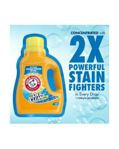 Arm & Hammer Plus OxiClean Clean Meadow Laundry Detergent, 118.1 fl oz