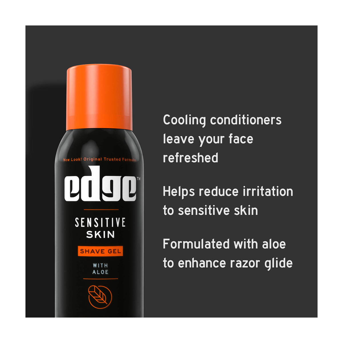 Edge Sensitive Skin Shave Gel with Aloe, 2.75 oz
