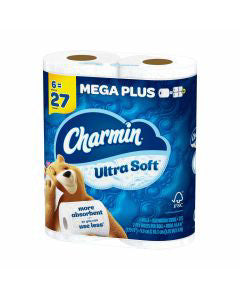 Charmin Ultra Soft Toilet Paper - Mega Plus Rolls, 6 ct