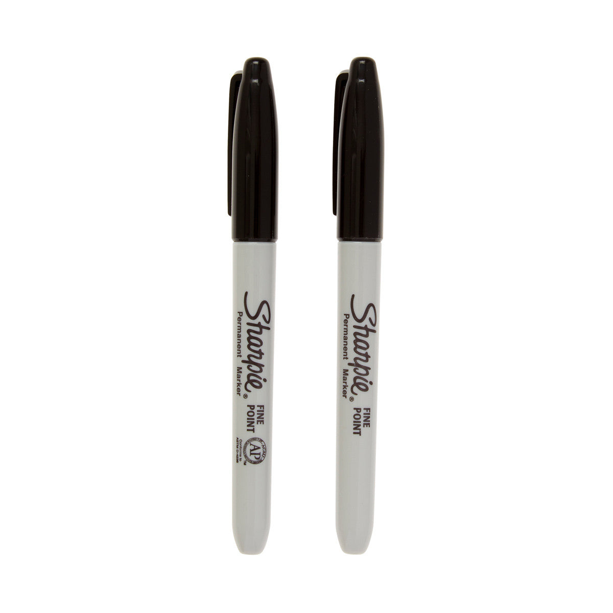 Sharpie Fine Point Permanent Black Markers, Pack of 2