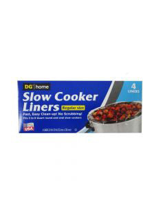 DG Home Slow Cooker Liners, 4 ct