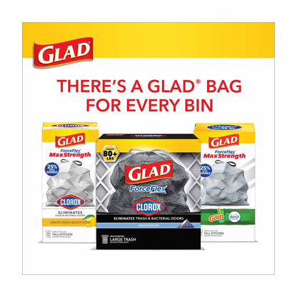 Glad ForceFlex Large Drawstring Trash Bags - Mountain Air, 30 gal - 14 ct