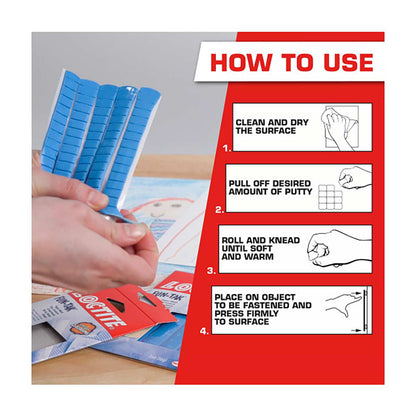 Loctite Fun-Tak Mounting Tabs, 80 ct