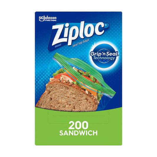 Ziploc Brand Sandwich Bags, with Grip 'n Seal Technology, 189 Count