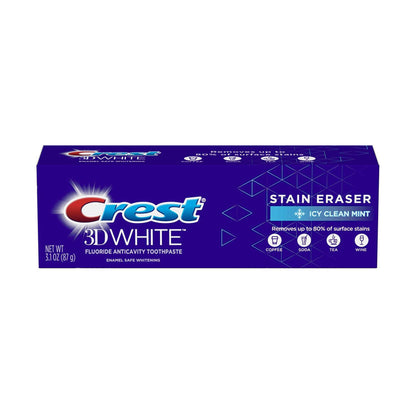 Crest 3D White Stain Eraser Toothpaste - Icy Clean Mint, 3.1 oz