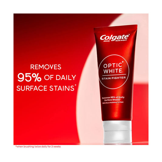 Colgate Optic White Stain Fighter Toothpaste - Clean Mint, 2 oz