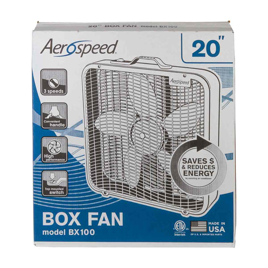 Aerospeed 20" Box Fan, 1 ct