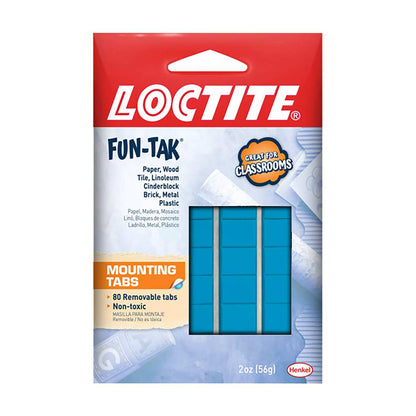 Loctite Fun-Tak Mounting Tabs, 80 ct