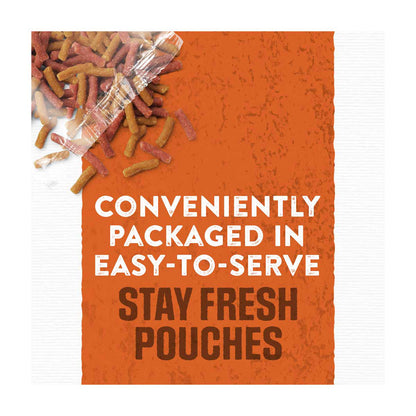 Moist & Meaty Burger with Cheddar Cheese Flavor Soft Dog Food Pouches, 6 ct