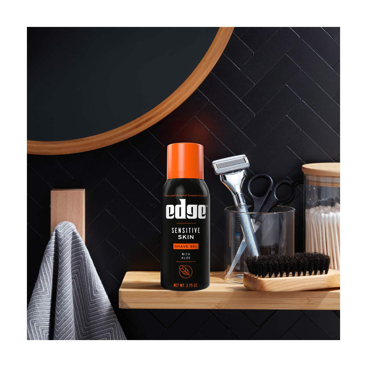 Edge Sensitive Skin Shave Gel with Aloe, 2.75 oz