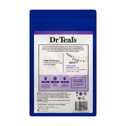 Dr Teal's Pure Epsom Salt Soaking Solution with Lavender 3 lb