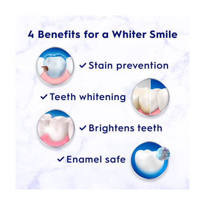Crest 3D White Brilliance Hydrogen Peroxide Teeth Whitening Toothpaste, 3.8 oz, Anticavity Fluoride Toothpaste