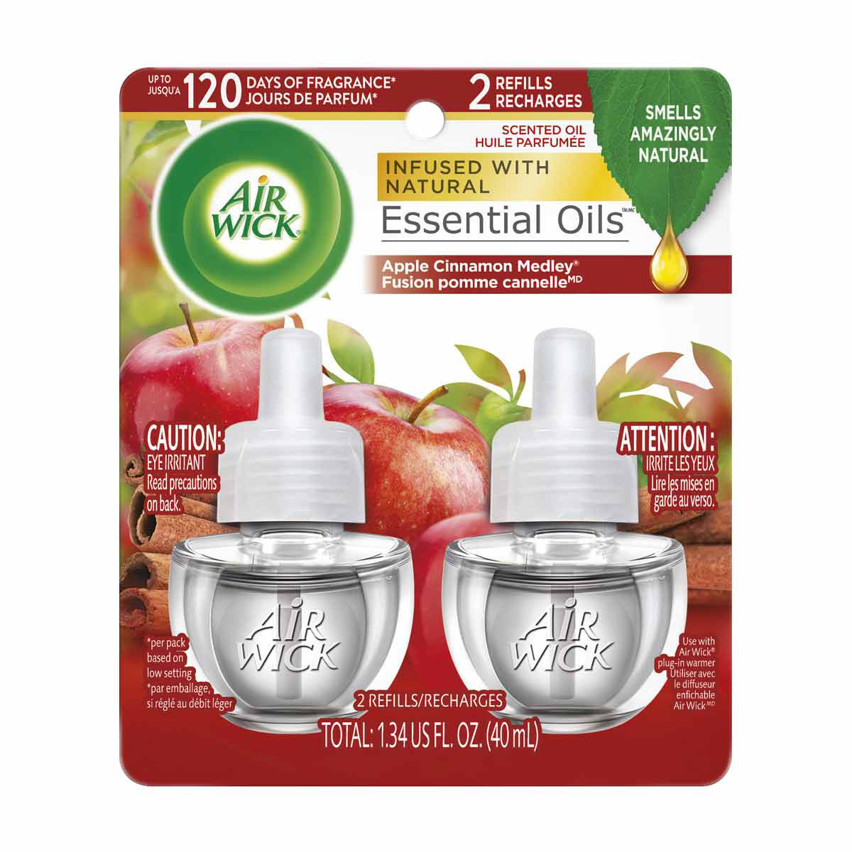 Air Wick Scented Oil Twin Refill - Apple Cinnamon Medley