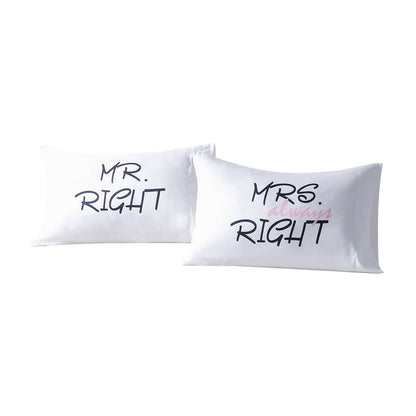 Word Microfiber Pillowcases, 2 ct