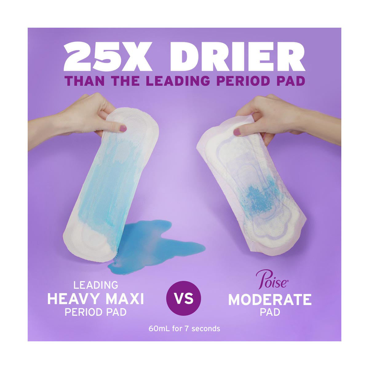Poise Incontinence Pads & Postpartum Incontinence Pads, 5 Drop Maximum Absorbency, Long Length, 12 Count