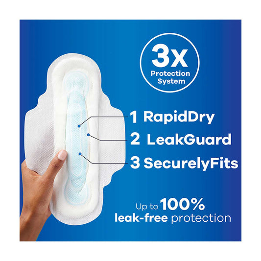 Always Maxi Pads with Wings, Size 2 Long Super, 18 ct