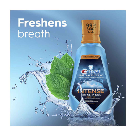 Crest Pro-Health Intense Clean Mint Mouthwash, 33.8 fl oz