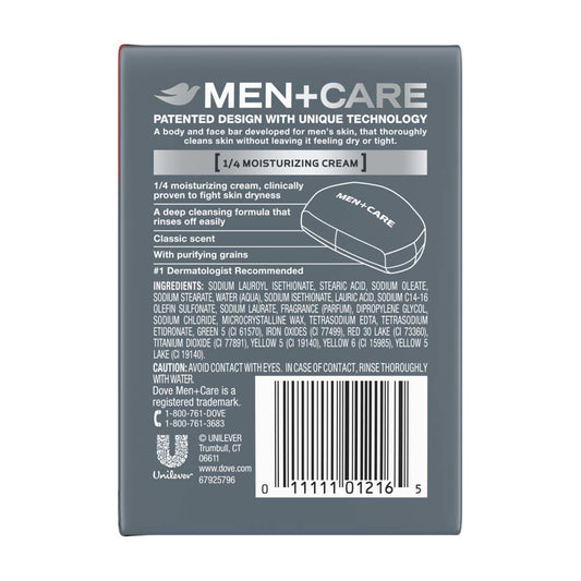 Dove Men +Care Deep Clean Soap Bars, 2 ct