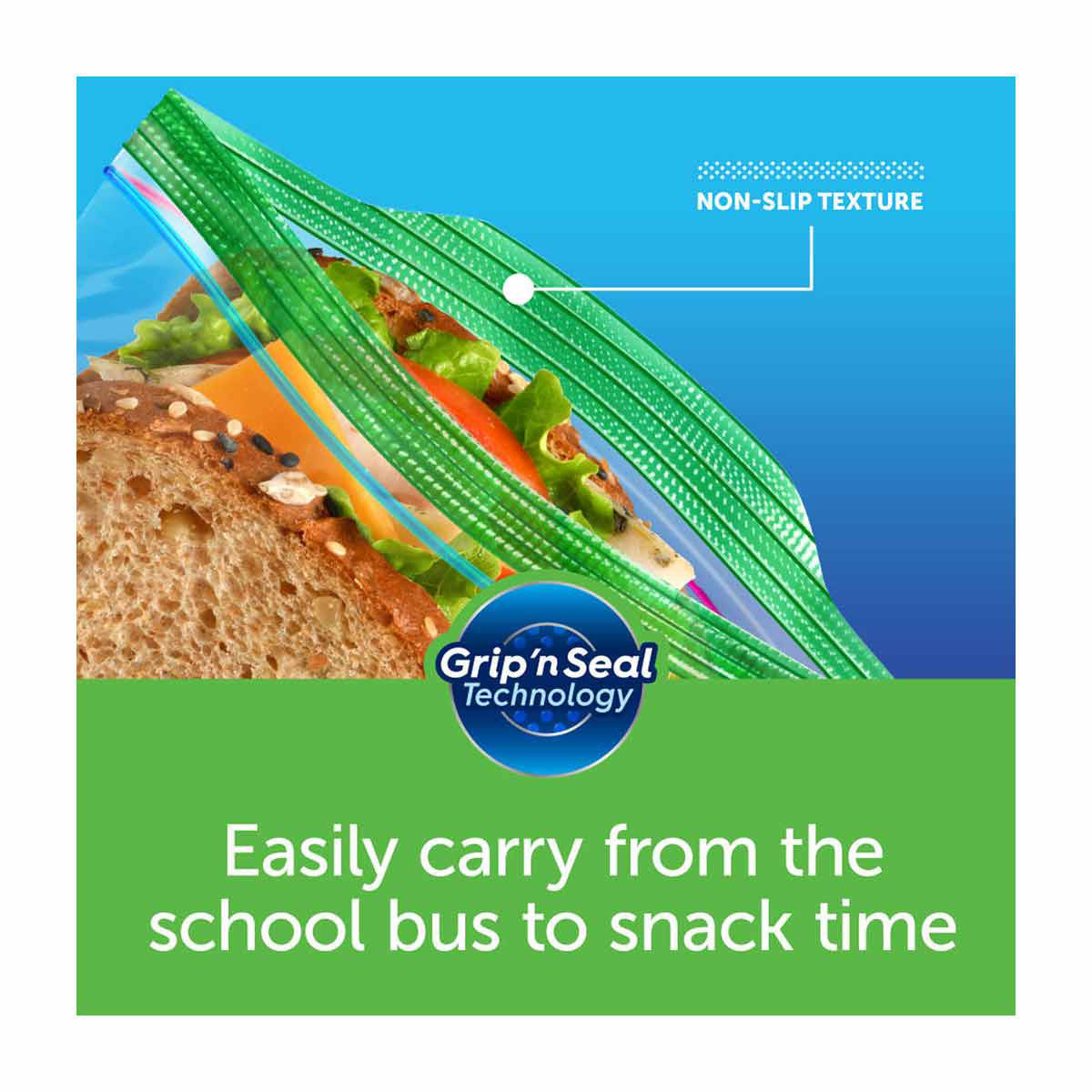 Ziploc Brand Sandwich Bags, with Grip 'n Seal Technology, 189 Count