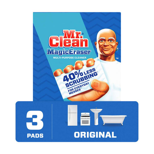 Mr. Clean Magic Eraser Original Multi-Purpose Cleaner Pads, 3 ct