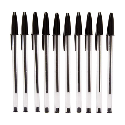 BIC Cristal Xtra Smooth Ballpoint Pen, Black, 10 Count
