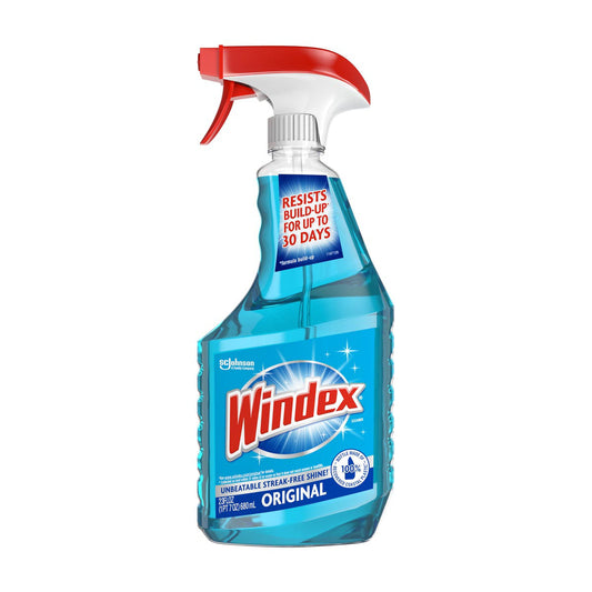 Windex® Glass Cleaner, Original Blue, Spray Bottle, 23 fl oz