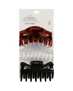 Studio Selection Large Claw Clips, 3 pk