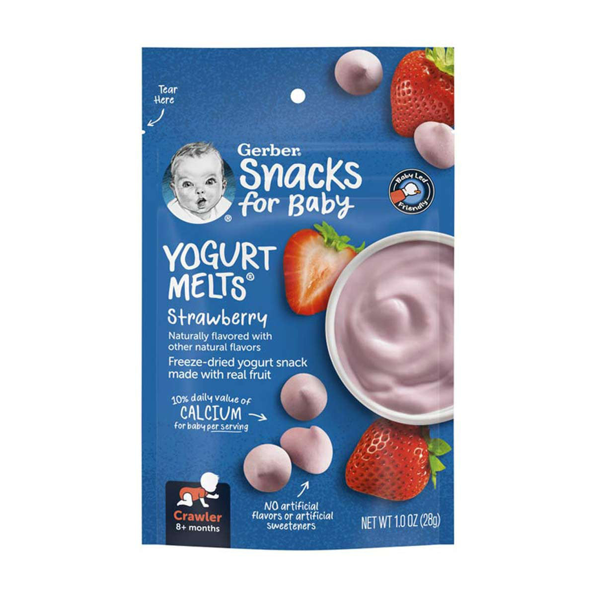 Gerber Snacks For Baby Strawberry Yogurt Melts, 1 oz