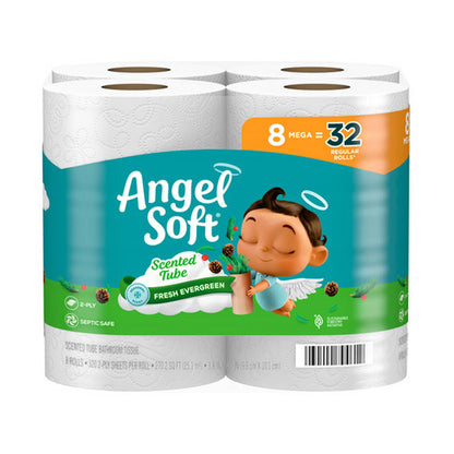 Angel Soft Toilet Paper Mega Rolls, Seasonal Scent, 8 ct