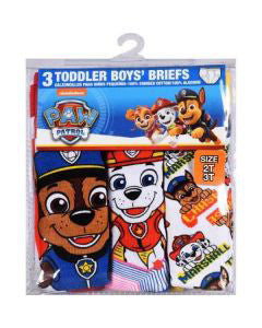 Paw Patrol Toddler Boys' Briefs, 3 ct, Size 2T to 3T